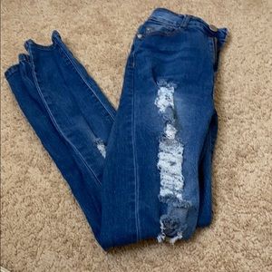 Blue Jeans with Rips